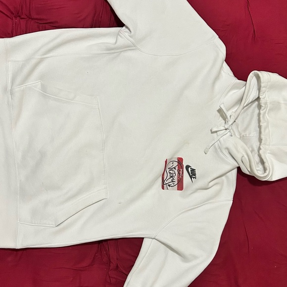 Nike White Classic Pullover Sweater - Picture 1 of 3